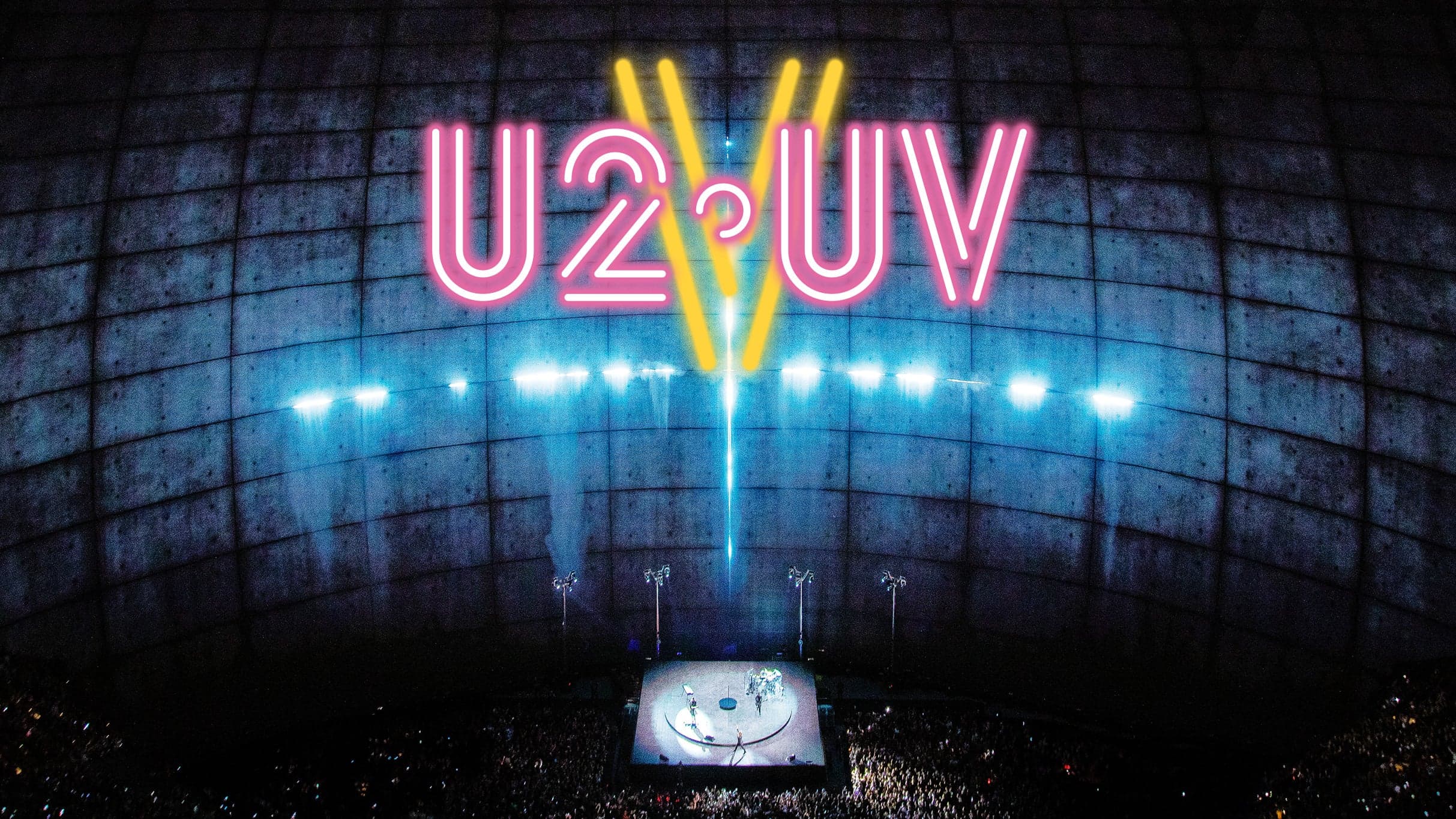 U2 performing live