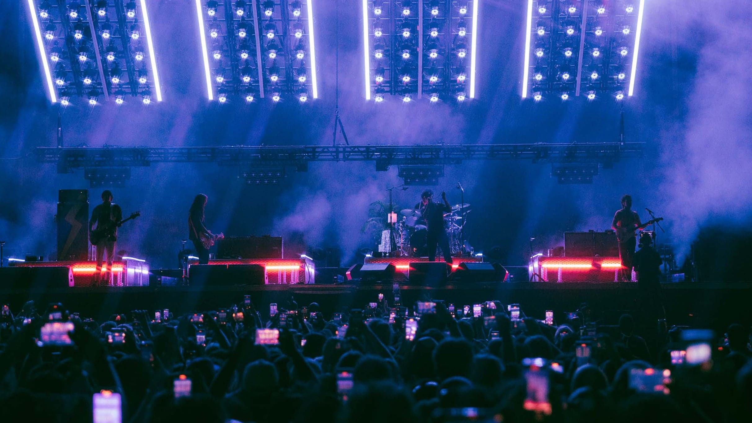 The Strokes performing live