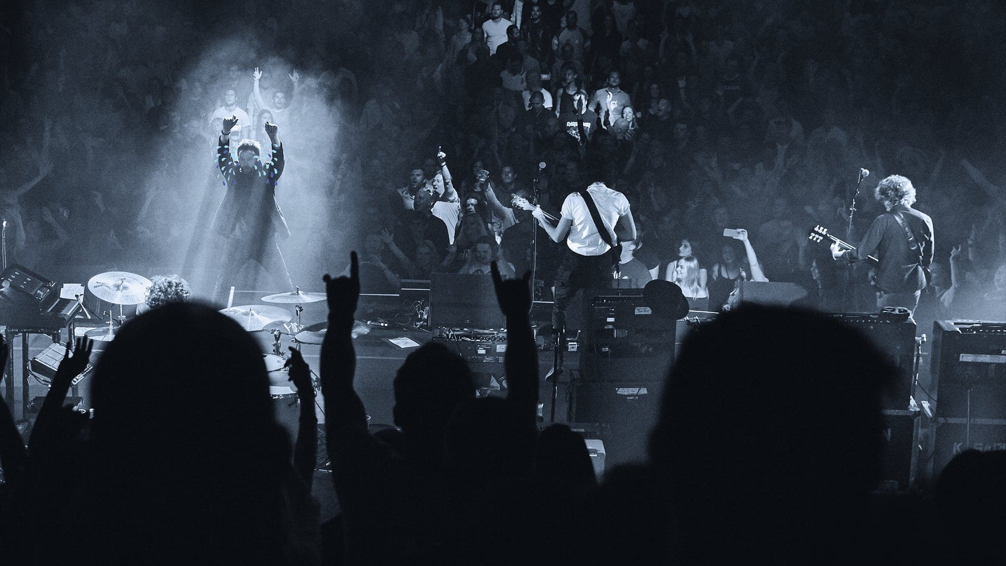 Kasabian performing live