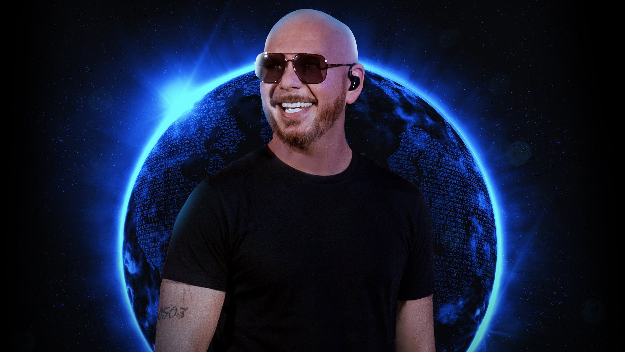 Pitbull performing live