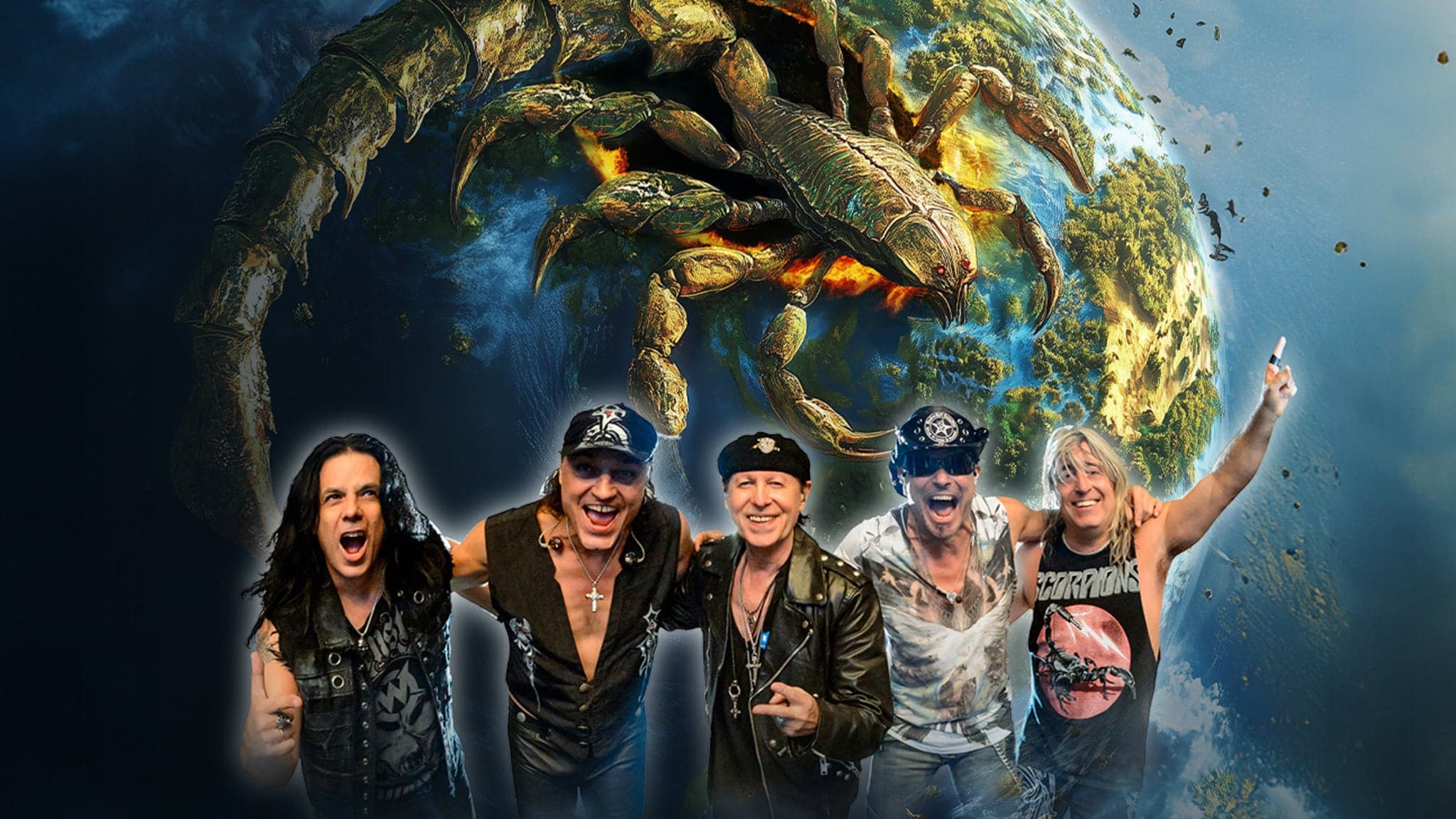 Scorpions performing live