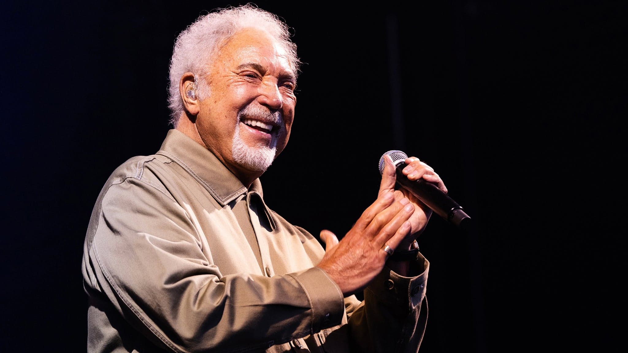 Tom Jones performing live